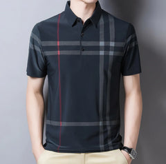 Striped Cotton Polo Casual