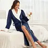 Women Luxury Flannel Night Robe