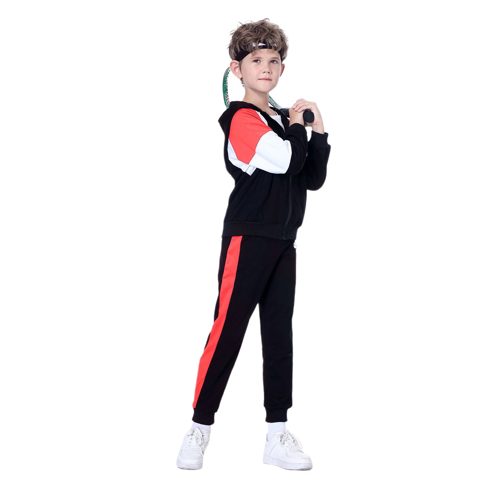 Kids Tracksuits,Teen Boys School Sweatsuits,Fashion Cotton Hooded Tops + Pants Set,Soft Children's Long Sleeve Sportswear