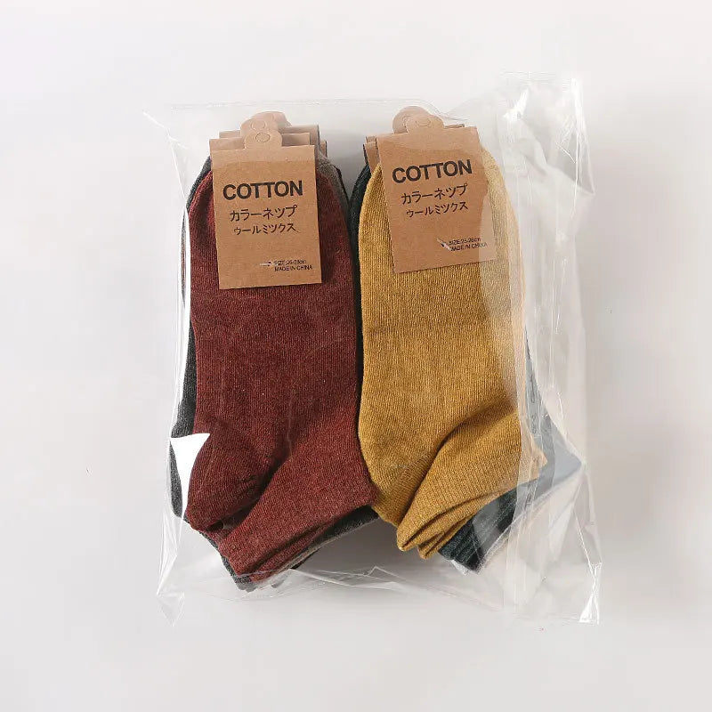 Breathable Cotton Ankle Sock Set