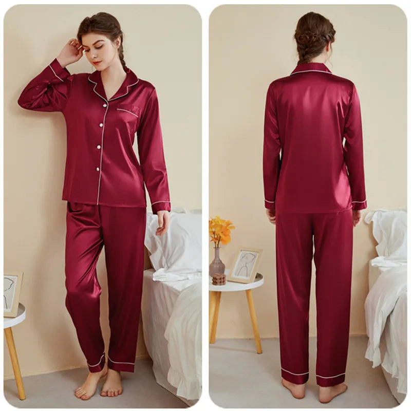 Silky Satin Plus Size Pajamas