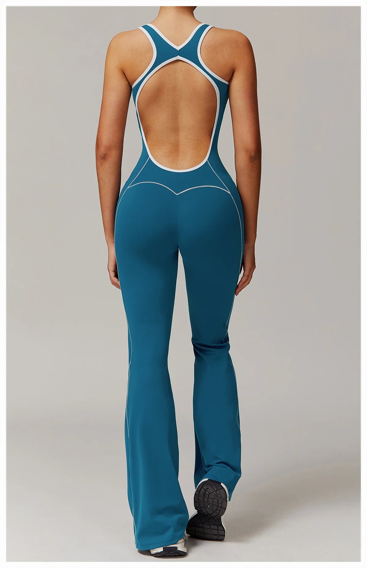 Sleek Back Hollow Bodysuit Jumpsuit