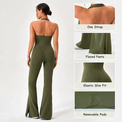 Sleek Athletic One-Strap Bodysuit