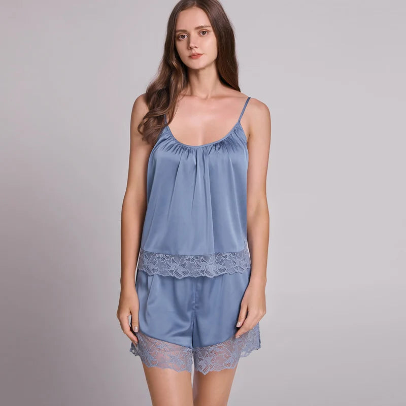 Satin Sleeveless Summer Nightie Pajamas