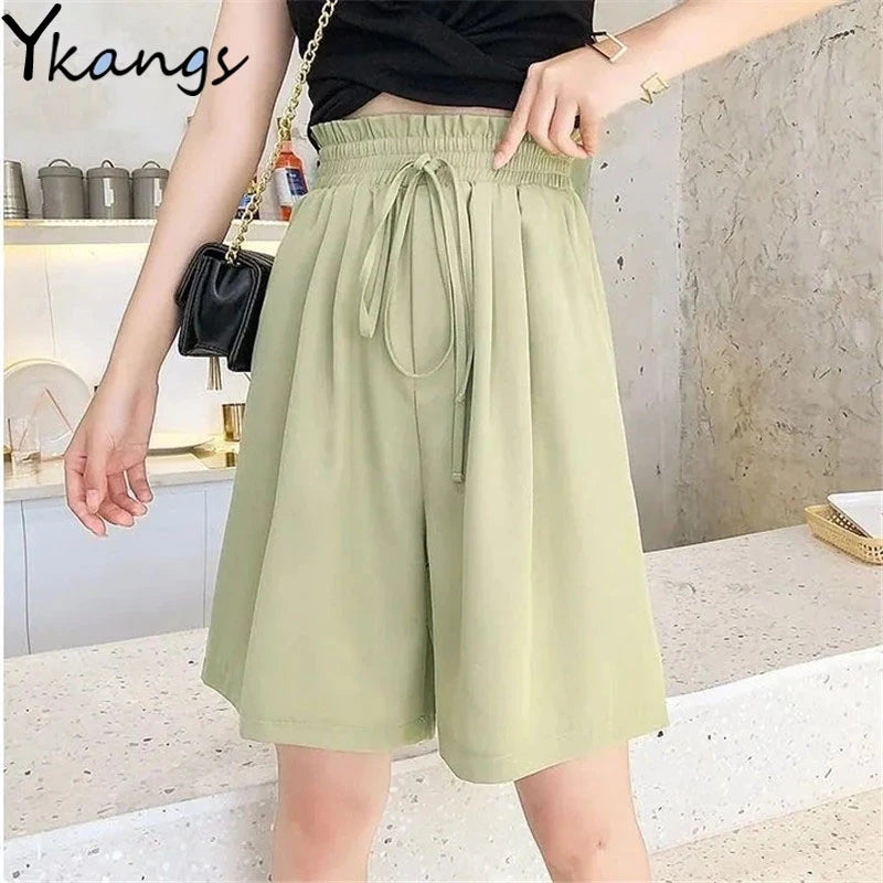 Oversized Graphic Basketball Style Shorts
