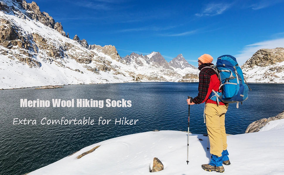 Merino Wool Hiking Crew Socks