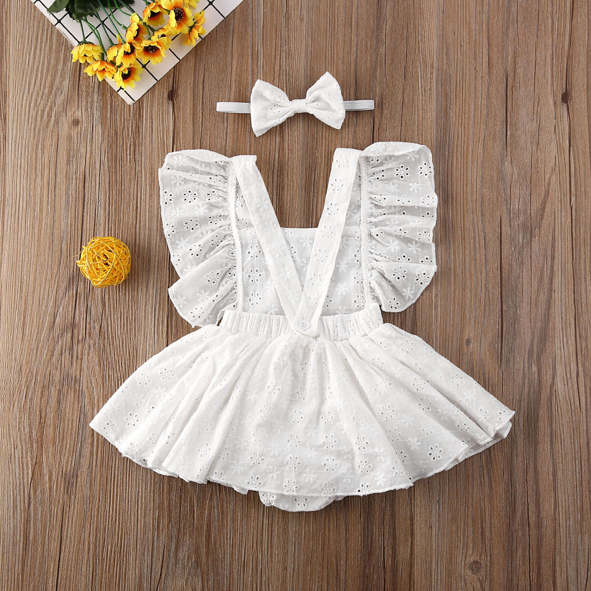 Lace Ruffle Baby Girl Bodysuit