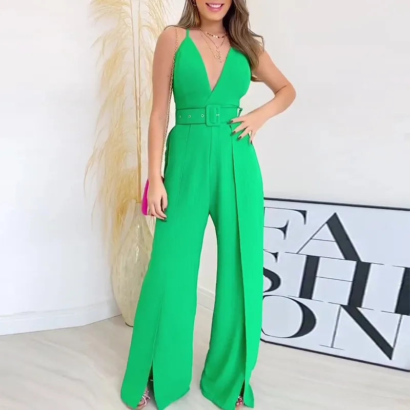 Elegant Women's Wide Leg Jumpsuit