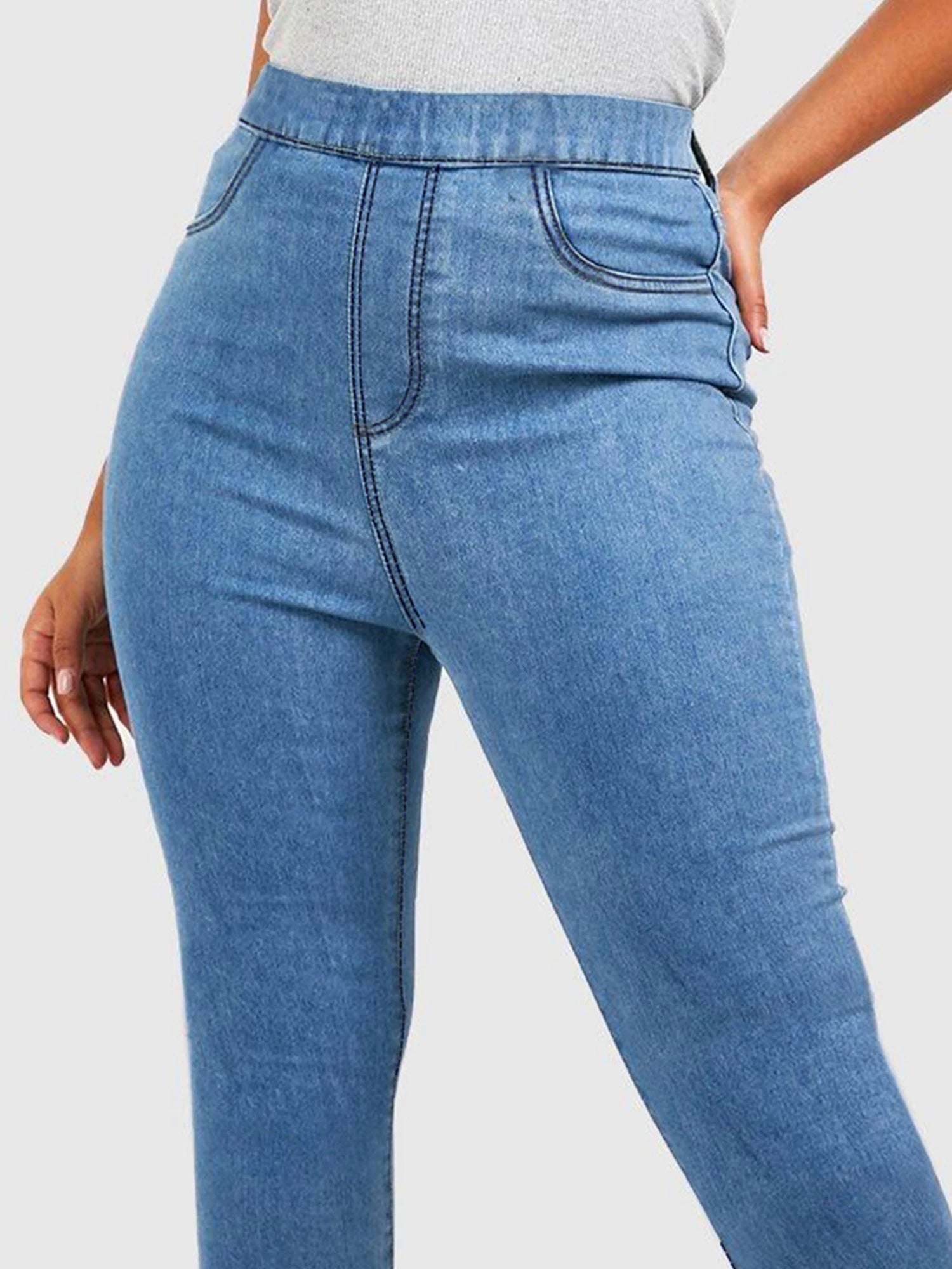 Stretch Pencil Denim Jeans