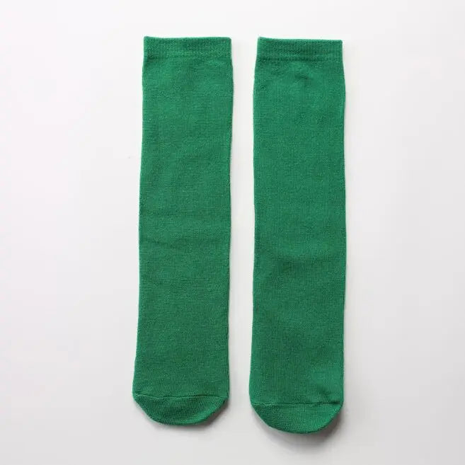 Kids Knee High Cotton Socks