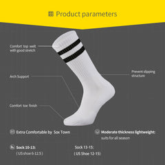 Cushioned Moisture Wicking Crew Socks