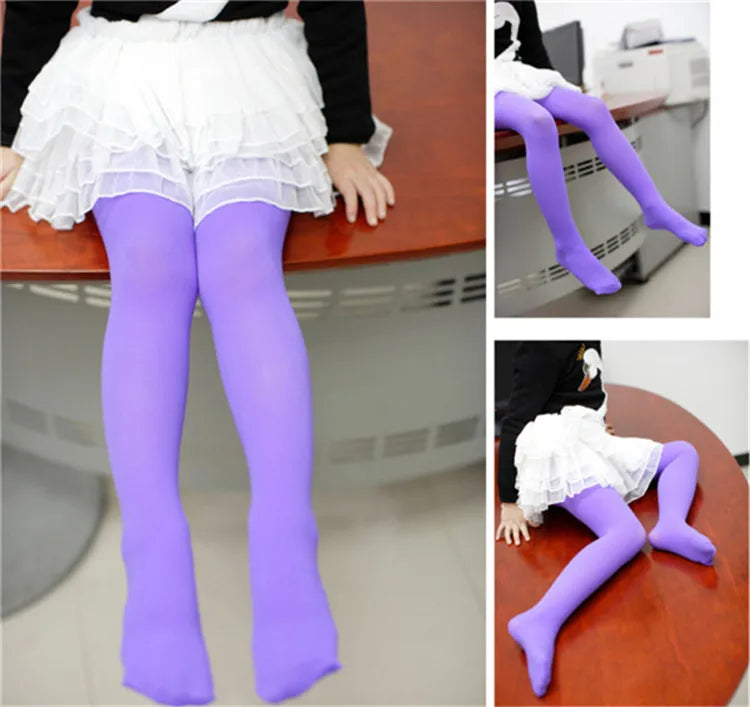 Girls Ballet Velvet Tights Kids