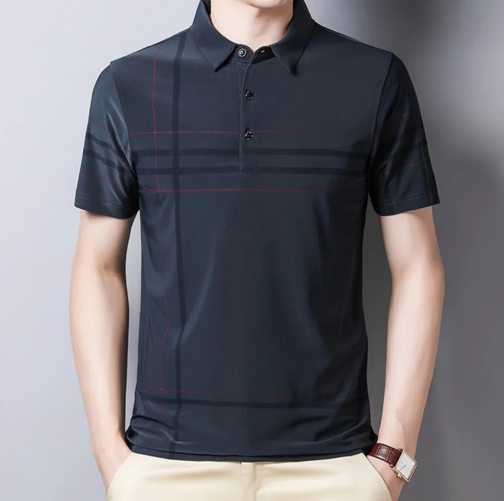 Striped Cotton Polo Casual