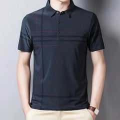 Striped Cotton Polo Casual