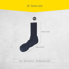 Navy Cushioned Performance Crew Socks