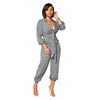 Bow Collar Wide Leg Jumpsuit