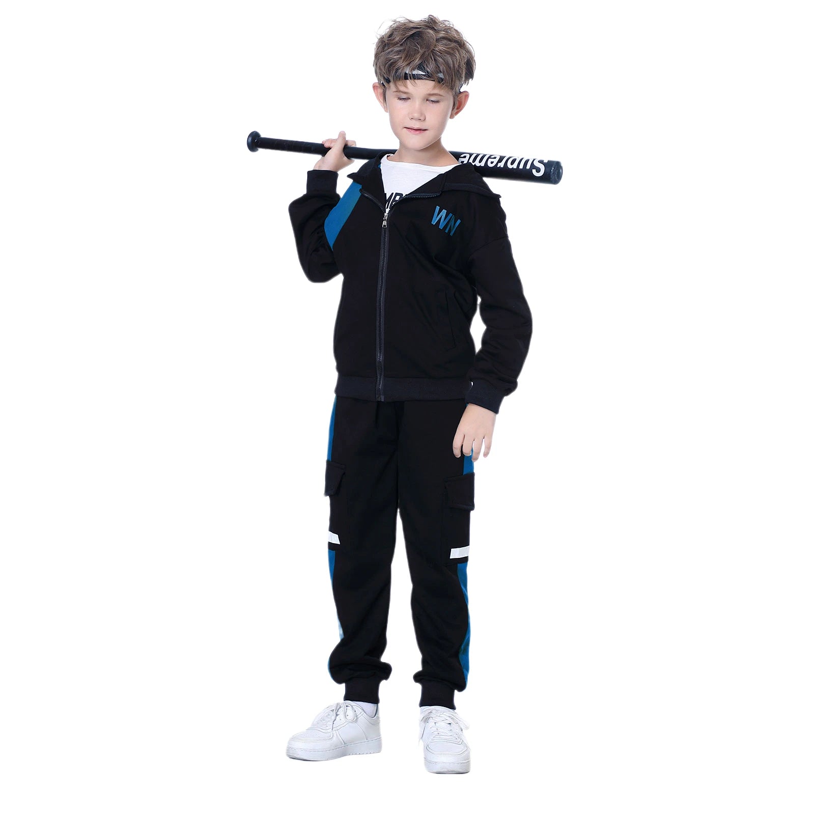 Kids Tracksuits,Teen Boys School Sweatsuits,Fashion Cotton Hooded Tops + Pants Set,Soft Children's Long Sleeve Sportswear