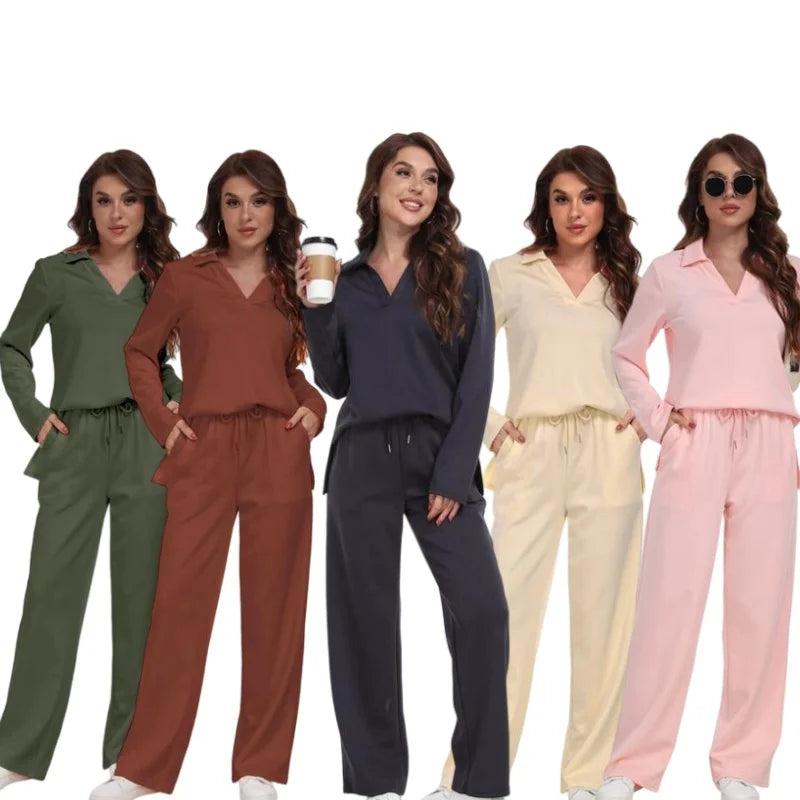 Women Satin Long Sleeve Sleepwear Set