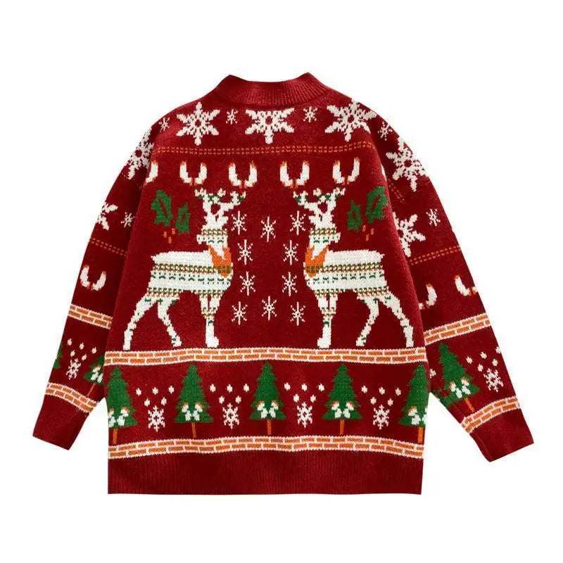 Christmas Loose Knit Pullover Sweater