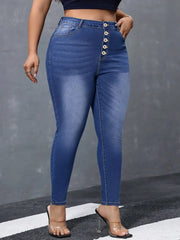 High Waist Skinny Denim Jeans