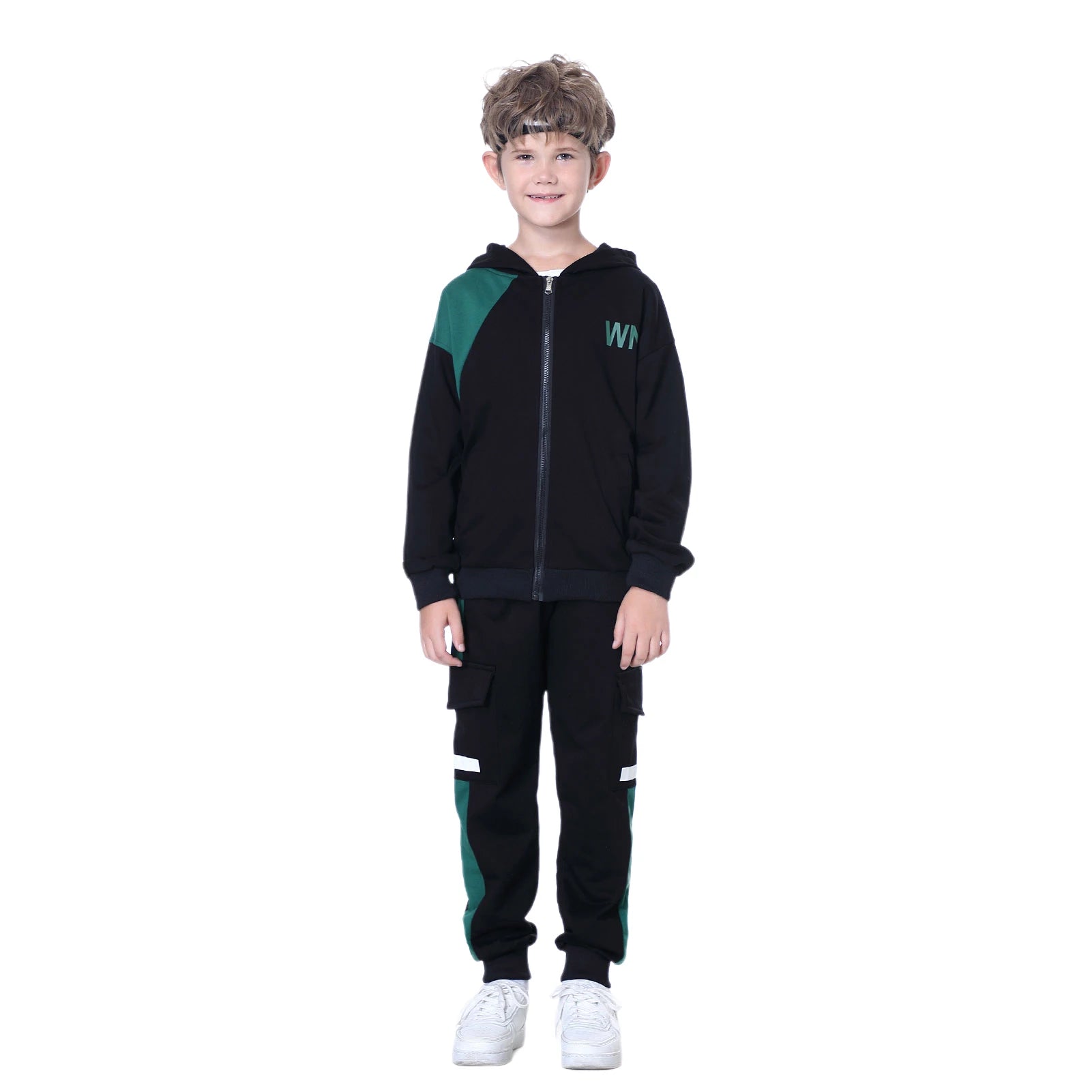 Kids Tracksuits,Teen Boys School Sweatsuits,Fashion Cotton Hooded Tops + Pants Set,Soft Children's Long Sleeve Sportswear