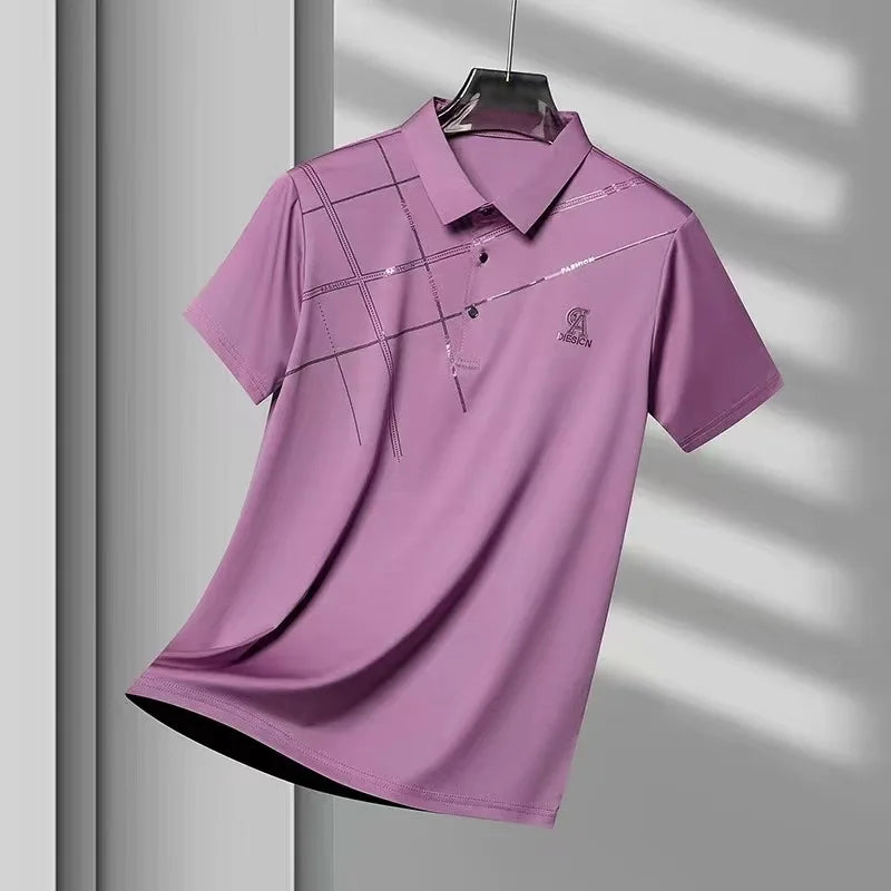 Ice Silk Polo Casual Ease