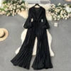 V-Neck Lantern Sleeve Jumpsuit