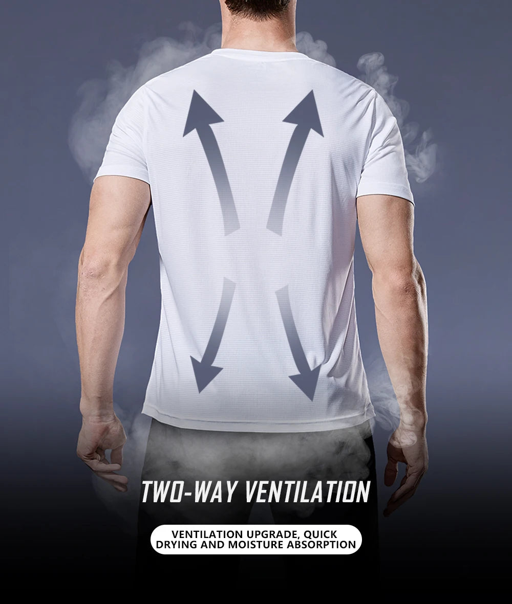 Men's Fitness Gym T Shirts 2020 Shirt Homme Running Men Designer Quick Dry T-Shirts Running Slim Fit Tops Tees Sport Muscle Tee