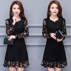 Elegant Polka Dot Midi Dress