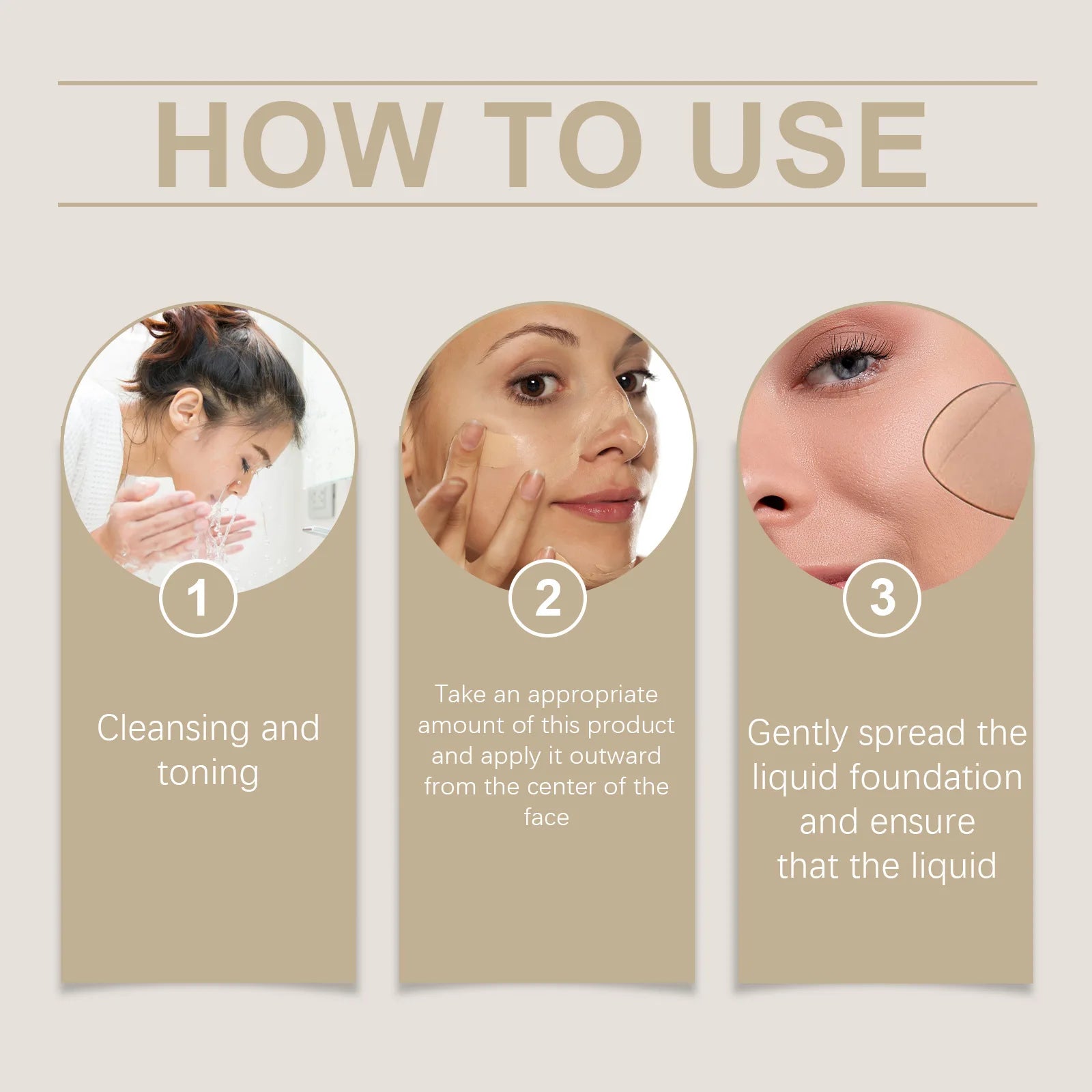 Radiant Liquid Foundation Concealer Cream