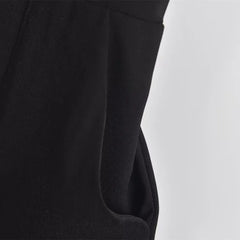 Black Collared Utility Jumpsuit