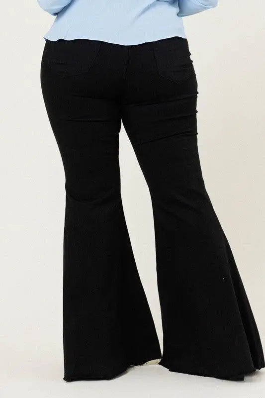 Mid Waist Flared Denim Jeans