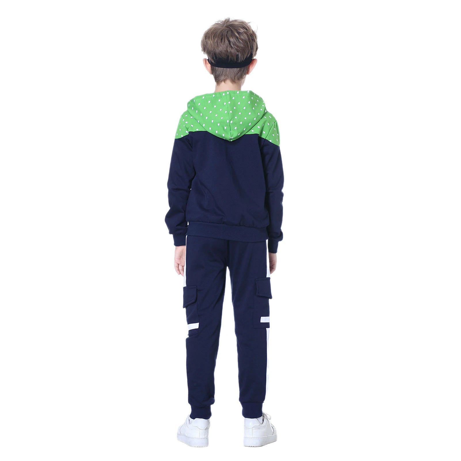 Kids Tracksuits,Teen Boys School Sweatsuits,Fashion Cotton Hooded Tops + Pants Set,Soft Children's Long Sleeve Sportswear