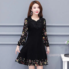 Elegant Polka Dot Midi Dress