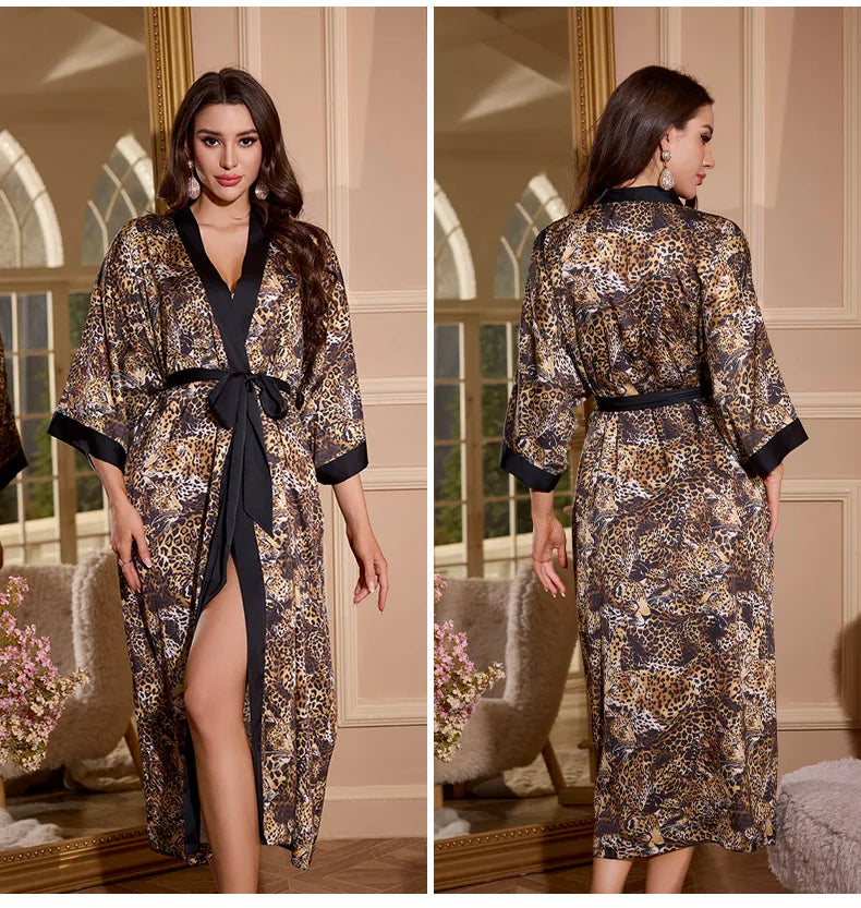 Luxury Summer Silk Bath Robe