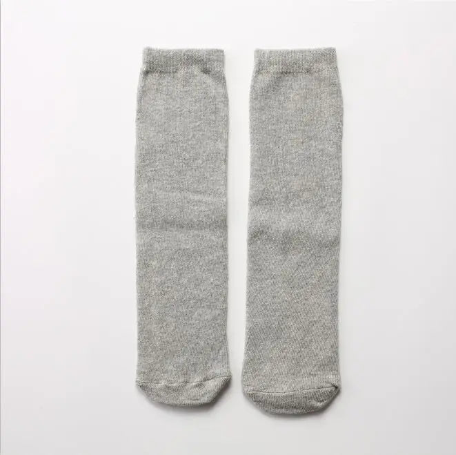 Kids Knee High Cotton Socks