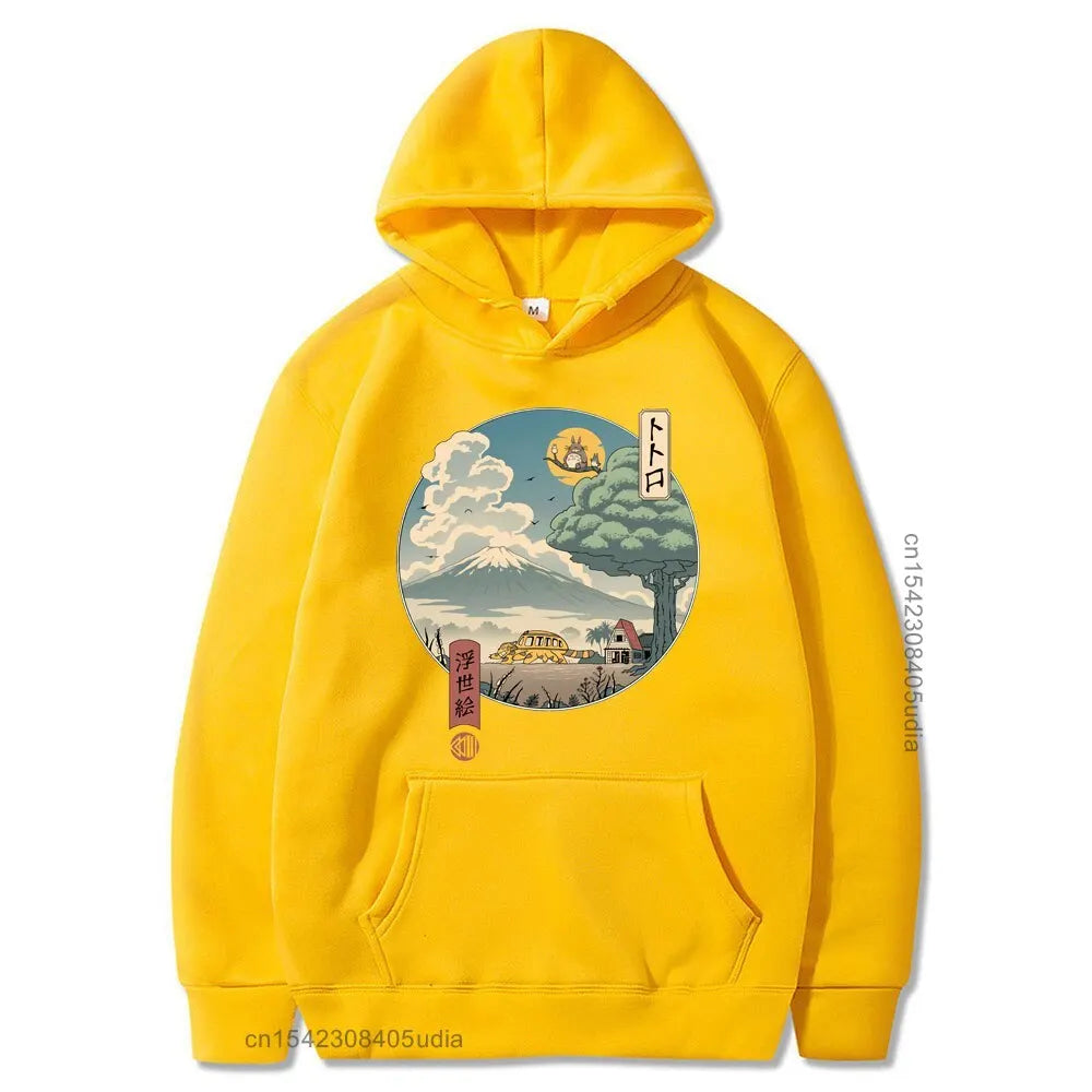 Ukiyo Aesthetic Oversized Pullover Hoodie