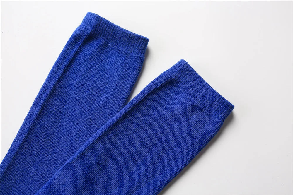 Kids Knee High Cotton Socks