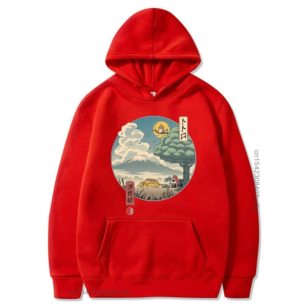 Ukiyo Aesthetic Oversized Pullover Hoodie