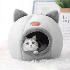Cozy Cave Nest Winter Cat Bed