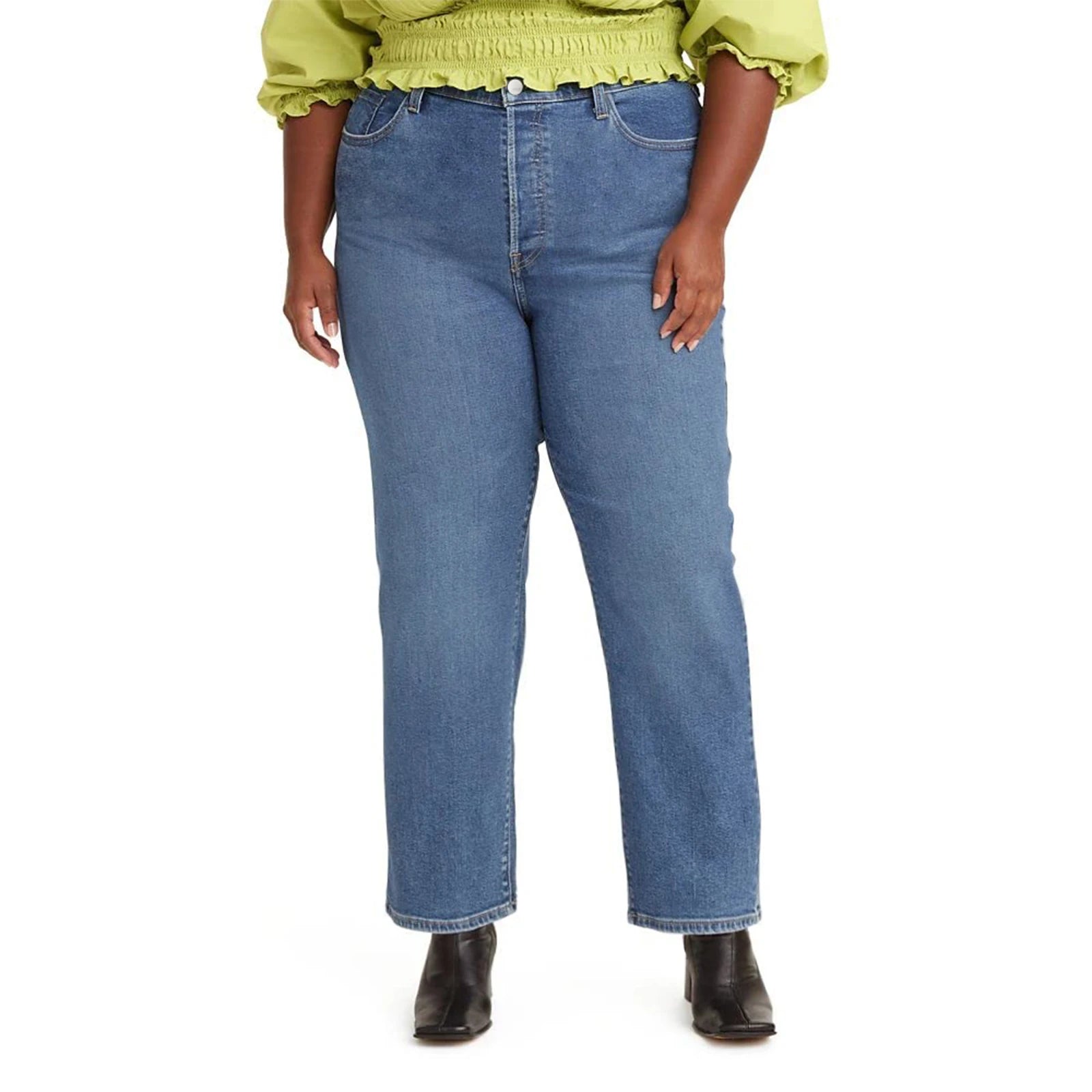 Relaxed Straight Mom Jeans