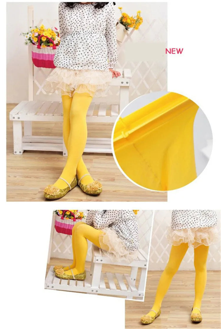 Girls Ballet Velvet Tights Kids
