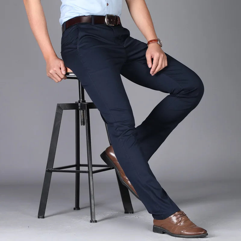 Premium Cotton Business Suit Pants