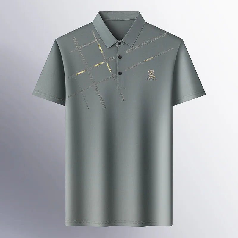 Ice Silk Polo Casual Ease