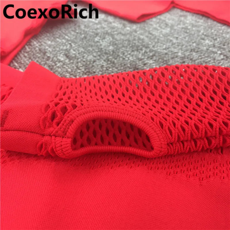 Yoga Set Women Fitness Gym Clothing Sport Suit Seamless Hollow Out Long Sleeve Crop Top High Waist Workout Leggings Sportwear