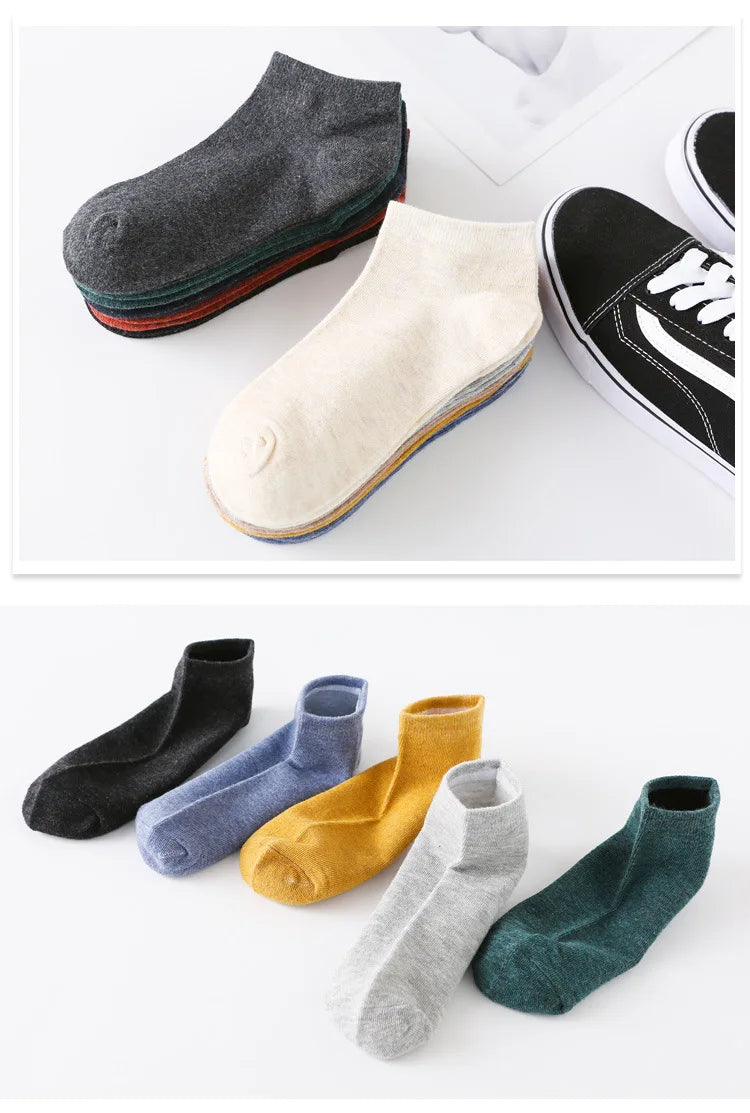 Breathable Cotton Ankle Sock Set