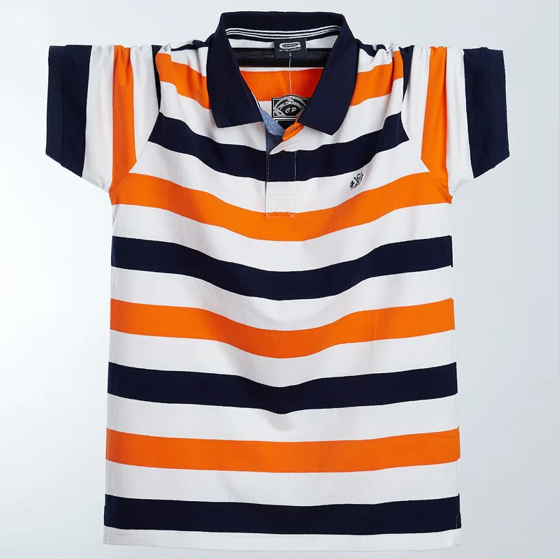 Contrast Stripe Summer Polo Shirt