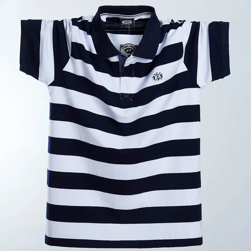 Contrast Stripe Summer Polo Shirt