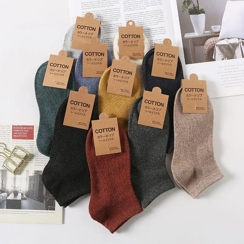 Men’s Cotton Ankle Socks 5-Pair Pack