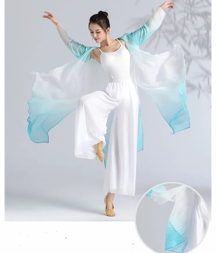 Classical Gradient Chiffon Dance Dress